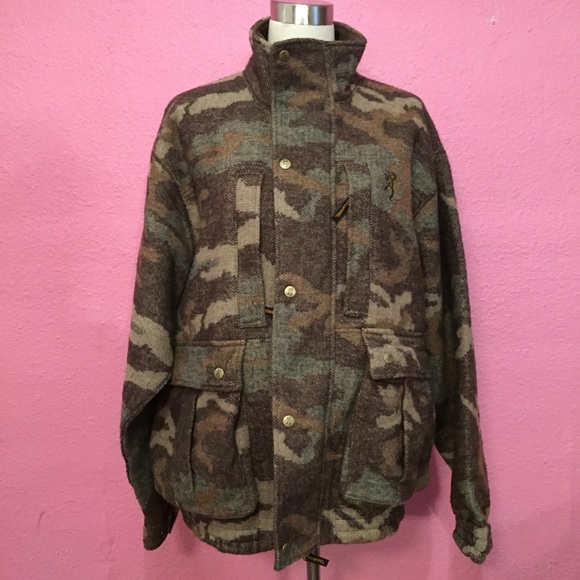 Browning Other - Men’s wool blend camouflage coat